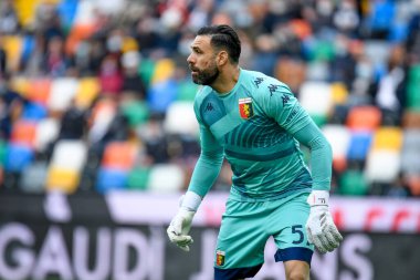 İtalya Futbol Serisi sırasında Salvatore Sirigu (Cenova) portresi Udinese Calcio ile Ceneviz CFC maçında Friuli - Dacia Arena stadyumu, Udine, İtalya - 28 Kasım 2021