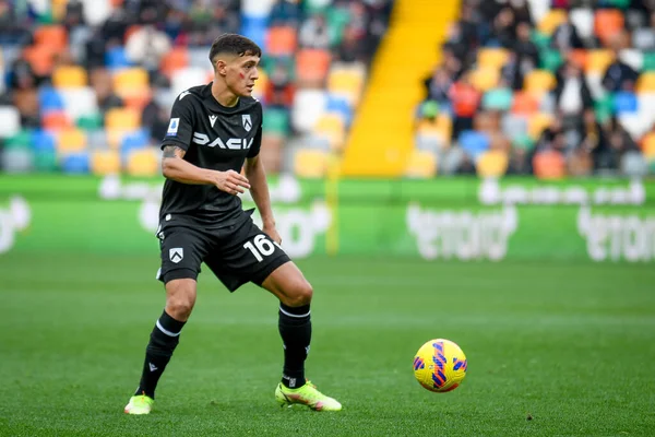 Nahuel Molina Udinese Porträtt Aktion Italiensk Fotboll Serie Match Udinese — Stockfoto