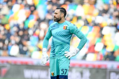 İtalya Futbol Serisi sırasında Salvatore Sirigu (Cenova) portresi Udinese Calcio ile Ceneviz CFC maçında Friuli - Dacia Arena stadyumu, Udine, İtalya - 28 Kasım 2021