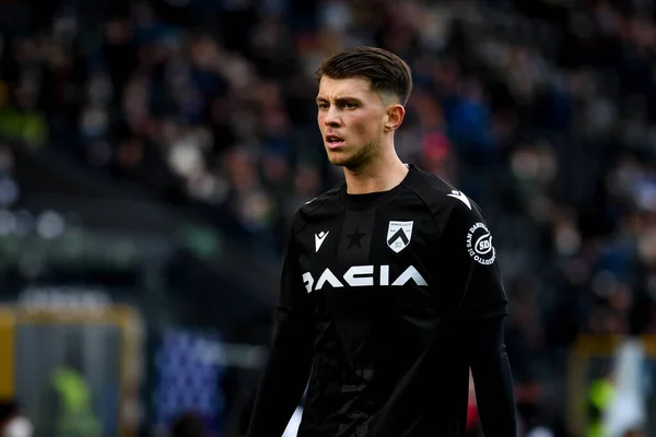 Lazar Samarciç (Udinese) İtalya futbol takımı Serie A maçında Udinese Calcio ile Ceneviz CFC 'nin Udine, İtalya' daki Dacia Arena stadyumunda 28 Kasım 2021 - Fotoğraf: Ettore Griffoni