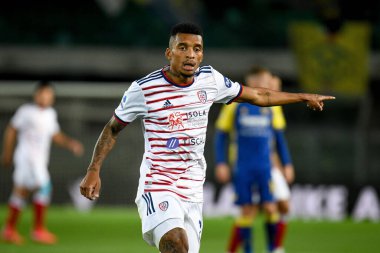 İtalyan futbolu Serie A maçında Henrique Dalbert (Cagliari) portresi Hellas Verona FC - Cagliari Calcio maçı Verona, İtalya 'da Marcantonio Bentegodi Stadyumu' nda, 30 Kasım 2021 - Fotoğraf: Ettore Griffoni