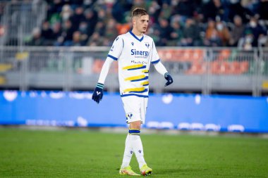 Verona 'dan Ivan Iliç İtalya' nın Serie A maçı sırasında Venezia FC ile Hellas Verona FC arasında Venedik, İtalya 'daki Pier Luigi Penzo Stadyumu' nda oynanan maçta, 5 Aralık 2021 - Fotoğraf: Ettore Griffoni
