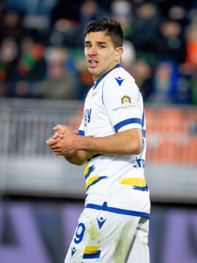 Verona 'dan Giovanni Simeoni İtalyan futbolu Serie A maçında Venezia FC, Hellas Verona FC' ye karşı Venedik, İtalya 'daki Pier Luigi Penzo Stadyumu' nda, 5 Aralık 2021 - Fotoğraf: Ettore Griffoni