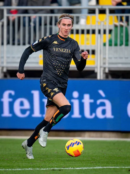 Dennis Johnsen Venezia Durante Partido Serie Fútbol Italiano Venezia Hellas — Foto de Stock