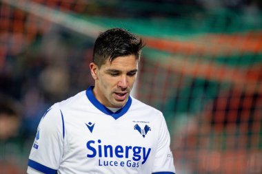 Verona 'dan Giovanni Simeoni İtalyan futbolu Serie A maçında Venezia FC, Hellas Verona FC' ye karşı Venedik, İtalya 'daki Pier Luigi Penzo Stadyumu' nda, 5 Aralık 2021 - Fotoğraf: Ettore Griffoni