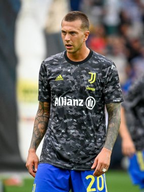 Federico Bernardeschi (Juventus) İtalya futbol takımı Serie A maçında Udinese Calcio ve Juventus FC (portreler) Udine, İtalya 'da Dacia Arena Stadyumu' nda 22 Ağustos 2021 'de oynanmıştır.