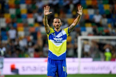 Leonardo Bonucci (Juventus) İtalyan futbolu Serie A maçı sırasında Udinese Calcio ile Juventus FC (portreler) Udine, İtalya 'daki Dacia Arena stadyumunda 22 Ağustos 2021 - Fotoğraf: Ettore Griffoni
