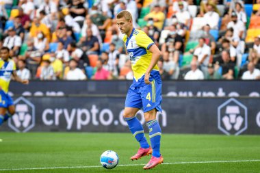 Matthijs De Ligt (Juventus) İtalyan futbolu Serie A karşılaşmasında Udinese Calcio ile Juventus FC (portreler) Udine, İtalya 'da Dacia Arena Stadyumu' nda 22 Ağustos 2021 - Fotoğraf: Ettore Griffoni