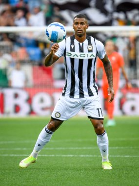 Walace Souza Silva (Udinese) İtalyan futbolu Serie A karşılaşması sırasında Udinese Calcio ile Juventus FC (portreler) Udine, İtalya 'da Dacia Arena Stadyumu, 22 Ağustos 2021