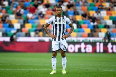 İtalya futbol takımı Serie A maçında Walace Souza Silva (Udinese) portresi Udinese Calcio 'ya karşı Juventus FC (portreler) maçı Udine, İtalya' da Dacia Arena Stadyumu, 22 Ağustos 2021