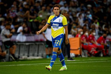 Federico Chiesa (Juventus) İtalya futbolu sırasındaki portresi Serie A maçı Udinese Calcio vs Juventus FC (portreler) Udine, İtalya 'daki Dacia Arena stadyumunda, 22 Ağustos 2021 - Fotoğraf: Ettore Griffoni