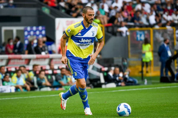 Leonardo Bonucci Juventus Portret Actie Tijdens Italiaanse Voetbalwedstrijd Serie Match — Stockfoto