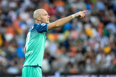 Udinese 'nin Bram Nuytinck portresi İtalyan futbolu Serie A maçı sırasında Udinese Calcio ile Venezia FC (Portreler) Udine, İtalya' da Dacia Arena Stadyumu 'nda, 27 Ağustos 2021