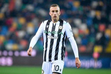 Udinese 'nin Gerard Deulofeu portresi İtalyan futbolu Serie A maçında Udinese Calcio, Friuli' de AC Milan 'a karşı - Dacia Arena Stadyumu, 11 Aralık 2021 - Fotoğraf: Ettore Griffoni