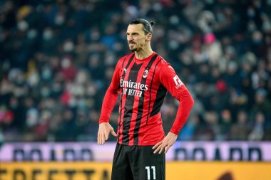Milan 'daki Zlatan Ibrahimoviç İtalya futbol takımı Serie A maçında portre yenilemesi Udinese Calcio ile AC Milan arasında Udine, İtalya' daki Dacia Arena Stadyumu 'nda 11 Aralık 2021 - Fotoğraf: Ettore Griffoni