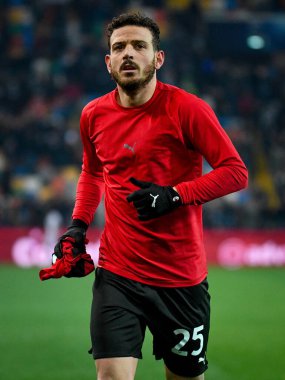 Milan 'ın Alessandro Florenzi portresi İtalyan futbolu Serie A maçında Udinese Calcio ile Friuli - Dacia Arena Stadyumu, 11 Aralık 2021 - Fotoğraf: Ettore Griffoni