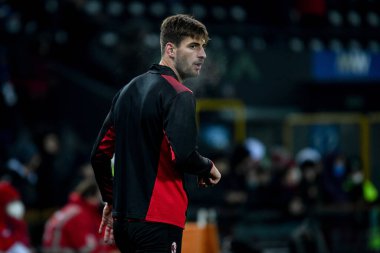 Milano 'nun İtalya futbolu Serie A maçındaki Matteo Gabbia portresi Udinese Calcio ile Friuli - Dacia Arena Stadyumu, Udine, İtalya' da 11 Aralık 2021 - Fotoğraf: Ettore Griffoni