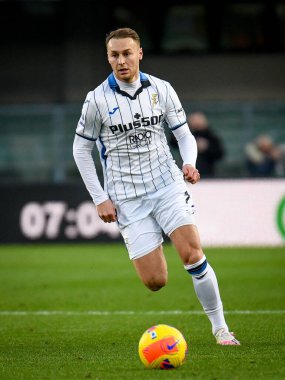 Atalanta 'nın Teun Koopmeiners portresi İtalyan futbolu Serie A maçında Hellas Verona FC - Atalanta BC maçı sırasında İtalya' nın Verona kentinde Marcantonio Bentegodi Stadyumu 'nda, 12 Aralık 2021