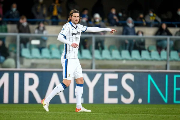 Ritratto Hans Hateboer Atalanta Durante Partita Calcio Della Serie Hellas — Foto Stock