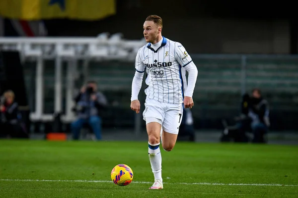 Atalanta Teun Koopmeiners Portret Actie Tijdens Italiaanse Voetbalwedstrijd Serie Match — Stockfoto