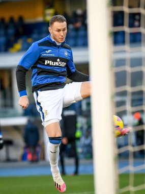 Atalanta 'nın Teun Koopmeiners portresi İtalyan futbolu Serie A maçında Hellas Verona FC - Atalanta BC maçı sırasında İtalya' nın Verona kentinde Marcantonio Bentegodi Stadyumu 'nda, 12 Aralık 2021