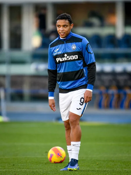 Atalanta Nın Talya Futbolu Sırasındaki Luis Muriel Portresi Serie Maçında — Stok fotoğraf