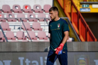 Alessandro Plizzari (İtalya) 21 Yaş Altı UEFA Avrupa Futbol Şampiyonası - UEFA Euro 2023 Kalifiye - İtalya, Vicenza, İtalya 'daki Romeo Menti Stadyumu' nda (portreler) İtalya - 7 Eylül 2021