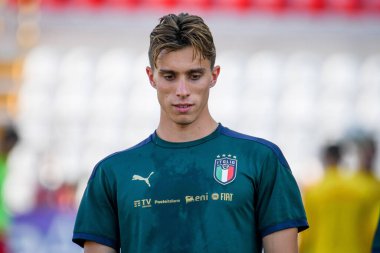 Riccardo Calafiori (İtalya) 21 Yaş Altı UEFA Avrupa Futbol Şampiyonası - UEFA Euro 2023 Kalifiye - İtalya, Vicenza, İtalya 'daki Romeo Menti Stadyumu' nda (portreler) İtalya 'ya karşı Karadağ, 07 Eylül 2021 - Fotoğraf: Ettore Griffoni