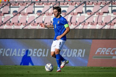 Sandro Tonali (İtalya) 21 Yaş Altı UEFA Avrupa Futbol Şampiyonası - UEFA Euro 2023 Kalifiye - İtalya, İtalya 'nın Vicenza kentindeki Romeo Menti Stadyumu' nda (portreler) İtalya - Ettore Griffoni