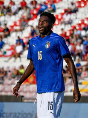 Caleb Okoli (İtalya) 21 yaş altı UEFA Avrupa Futbol Şampiyonası - UEFA Euro 2023 elemeleri - İtalya, İtalya 'nın Vicenza kentindeki Romeo Menti Stadyumu' nda (portreler) İtalya - Ettore Griffoni