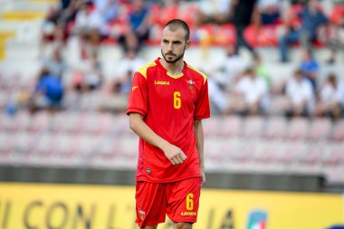 Ognjen Obradoviç (Karadağ), UEFA Avrupa Futbol Şampiyonası sırasında 21 Yaş Altı - UEFA Euro 2023 Kalifiye - İtalya, İtalya 'nın Vicenza kentindeki Romeo Menti Stadyumu' nda (portreler) İtalya 'ya karşı Karadağ, 07 Eylül 2021 - Fotoğraf: Ettore Griffoni