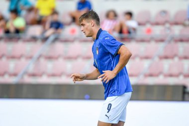Lorenzo Colombo (İtalya) 21 yaş altı UEFA Avrupa Futbol Şampiyonası - UEFA Euro 2023 elemeleri - İtalya, İtalya 'nın Vicenza kentindeki Romeo Menti Stadyumu' nda (portreler) İtalya 'ya karşı Karadağ (portreler) - Fotoğraf: Ettore Griffoni
