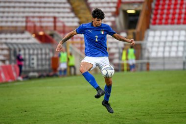 Raoul Bellanova (İtalya) 21 Yaş Altı UEFA Avrupa Futbol Şampiyonası - UEFA Euro 2023 Kalifiye - İtalya, İtalya 'nın Vicenza kentindeki Romeo Menti Stadyumu' nda (portreler) İtalya - Ettore Griffoni