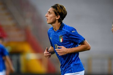 Samuele Mulattieri (İtalya) 21 Yaş Altı UEFA Avrupa Futbol Şampiyonası - UEFA Euro 2023 Kalifiye - İtalya, Vicenza, İtalya 'daki Romeo Menti Stadyumu' nda (portreler) İtalya - 7 Eylül 2021