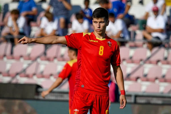 Milan Vukotic Montenegro Retrato Durante Campeonato Europeo Fútbol Sub Uefa —  Fotos de Stock