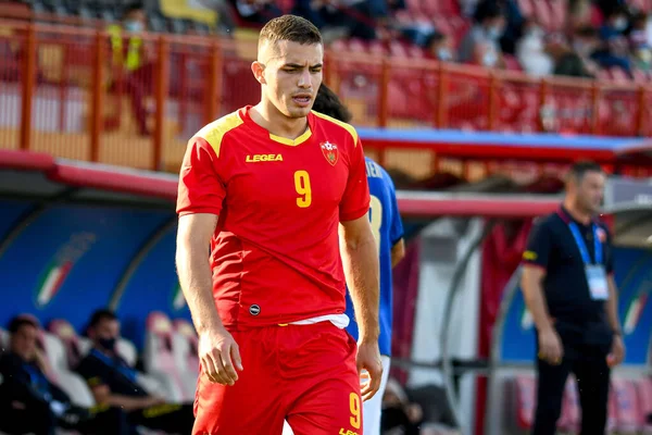 Nikola Krstoviç (Karadağ) 21 yaş altı UEFA Avrupa Futbol Şampiyonası - UEFA Euro 2023 elemeleri - İtalya, İtalya 'nın Vicenza kentindeki Romeo Menti Stadyumu' nda (portreler) İtalya 'ya karşı Karadağ - Fotoğraf: Ettore Griffoni