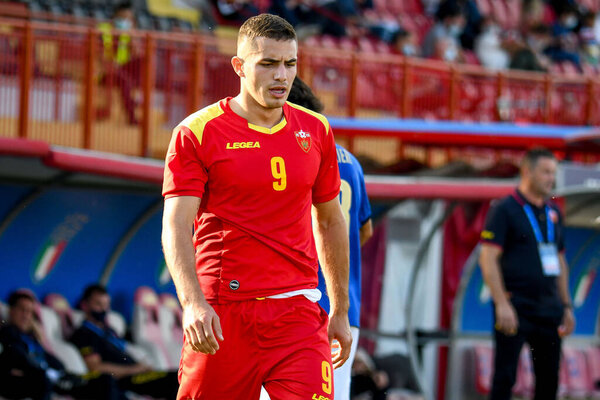 Nikola Krstovic (Montenegro) portrait  during  UEFA European Football Championship Under 21 - UEFA Euro 2023 Qualifiers - Italy vs Montenegro (portraits) at the Romeo Menti Stadium in Vicenza, Italy, September 07, 2021 - Credit: Ettore Griffoni