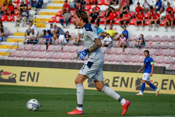 Marco Carnesecchi (İtalya) 21 Yaş Altı UEFA Avrupa Futbol Şampiyonası - UEFA Euro 2023 Kalifiye - İtalya, Vicenza, İtalya 'daki Romeo Menti Stadyumu' nda (portreler) İtalya - Ettore Griffon