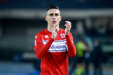 Fiorentina 'dan Jose Maria Callejon İtalya futbol takımı Serie A maçında Hellas Verona FC - ACF Fiorentina (Arşiv portreleri) - 22 Aralık 2021 Verona, İtalya' da Marcantonio Bentegodi Stadyumu 'nda