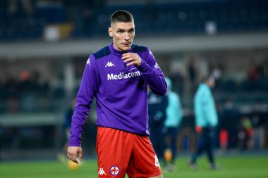 Fiorentina 'dan Nikola Milenkoviç İtalya' nın Serie A maçı sırasında İtalya 'nın Verona kentindeki Marcantonio Bentegodi stadyumunda Hellas Verona FC' ye karşı ACF Fiorentina (Arşiv portreleri) maçı, 22 Aralık 2021 - Fotoğraf: Ettore Griffoni
