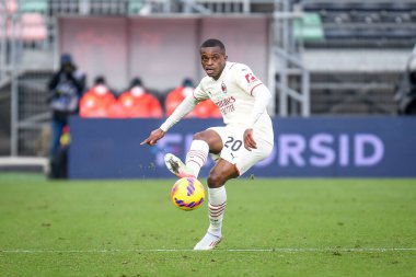 Milan's Pierre Kalulu portrait in action  during  italian soccer Serie A match Venezia FC vs AC Milan at the Pier Luigi Penzo stadium in Venice, Italy, January 09, 2022 - Credit: Ettore Griffon