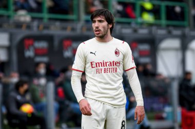 Milan's Sandro Tonali portrait  during  italian soccer Serie A match Venezia FC vs AC Milan at the Pier Luigi Penzo stadium in Venice, Italy, January 09, 2022 - Credit: Ettore Griffon