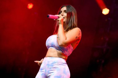 Elettra Lamborghini singing  during  Italian singer Music Concert Elettra Lamborghini - Tour 2021 (Archives) at the Codishow in 12/09/2021, Italy, September 12, 2021 - Credit: Ettore Griffon