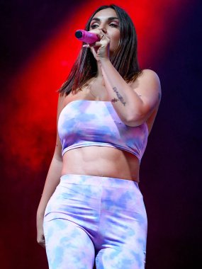Elettra Lamborghini singing  during  Italian singer Music Concert Elettra Lamborghini - Tour 2021 (Archives) at the Codishow in 12/09/2021, Italy, September 12, 2021 - Credit: Ettore Griffon