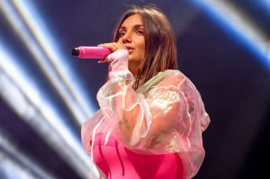 Elettra Lamborghini singing  during  Italian singer Music Concert Elettra Lamborghini - Tour 2021 (Archives) at the Codishow in 12/09/2021, Italy, September 12, 2021 - Credit: Ettore Griffon