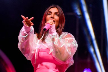 Elettra Lamborghini singing  during  Italian singer Music Concert Elettra Lamborghini - Tour 2021 (Archives) at the Codishow in 12/09/2021, Italy, September 12, 2021 - Credit: Ettore Griffon