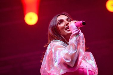 Elettra Lamborghini singing  during  Italian singer Music Concert Elettra Lamborghini - Tour 2021 (Archives) at the Codishow in 12/09/2021, Italy, September 12, 2021 - Credit: Ettore Griffon