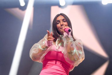 Elettra Lamborghini singing  during  Italian singer Music Concert Elettra Lamborghini - Tour 2021 (Archives) at the Codishow in 12/09/2021, Italy, September 12, 2021 - Credit: Ettore Griffon