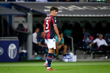 Bologna 'nın Aaron Hickey portresi İtalyan futbolu Serie A maçında Bologna FC, Hellas Verona FC' ye karşı (portreler arşivi) Bologna, İtalya 'daki Renato Dall & # 39; Ara stadyumunda, 13 Eylül 2021 - Fotoğraf: Ettore Griffon
