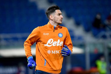 Alex Meret (Napoli) İtalya futbolu sırasındaki portresi Serie A maçında Bologna FC, SSC Napoli 'ye karşı Renato Dall & # 39; Ara Stadyumu, 17 Ocak 2022 - Fotoğraf: Ettore Griffon